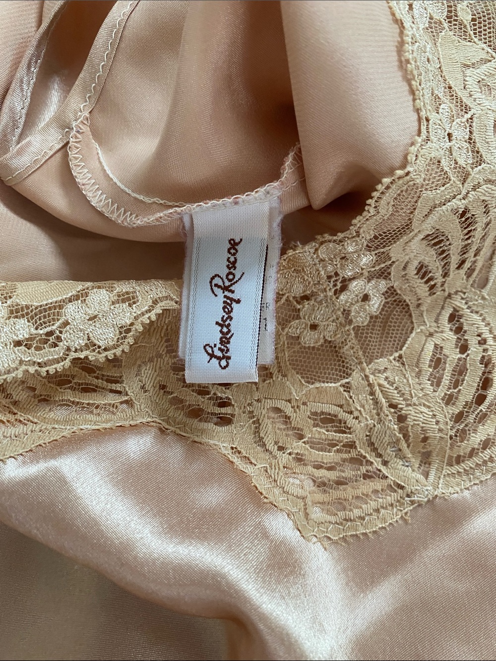 Lindsey Roscoe USA Vintage Gold Lingerie Cami